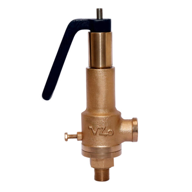 Bronze Spring Loaded Pop Type Safety Valve (High Lift) Enclosed Discharge Screwed IBR Certified