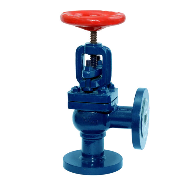 Cast Steel Globe Valve Angle Pattern Flanged IBR Certified